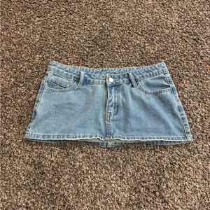 Denim Mini Skirt
